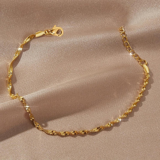 Elegant Wave Chain Bracelet