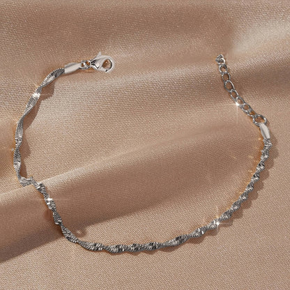 Elegant Wave Chain Bracelet