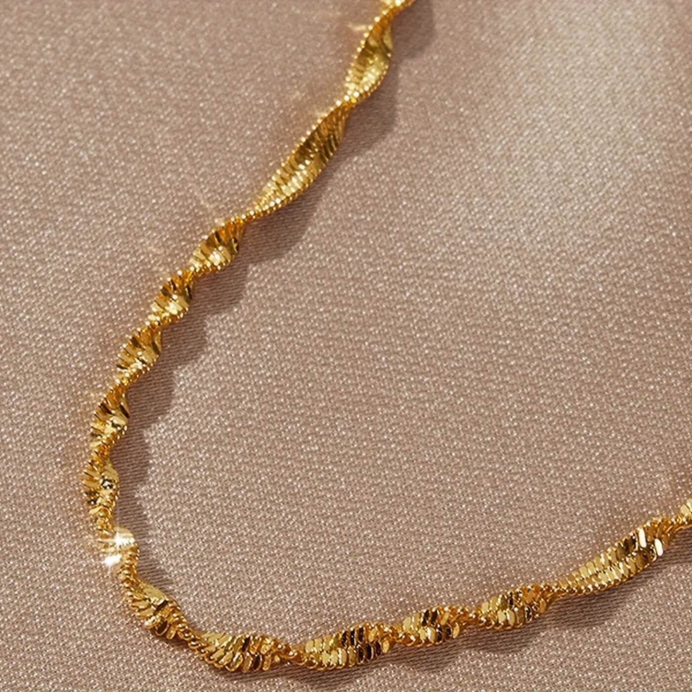 Elegant Wave Chain Bracelet