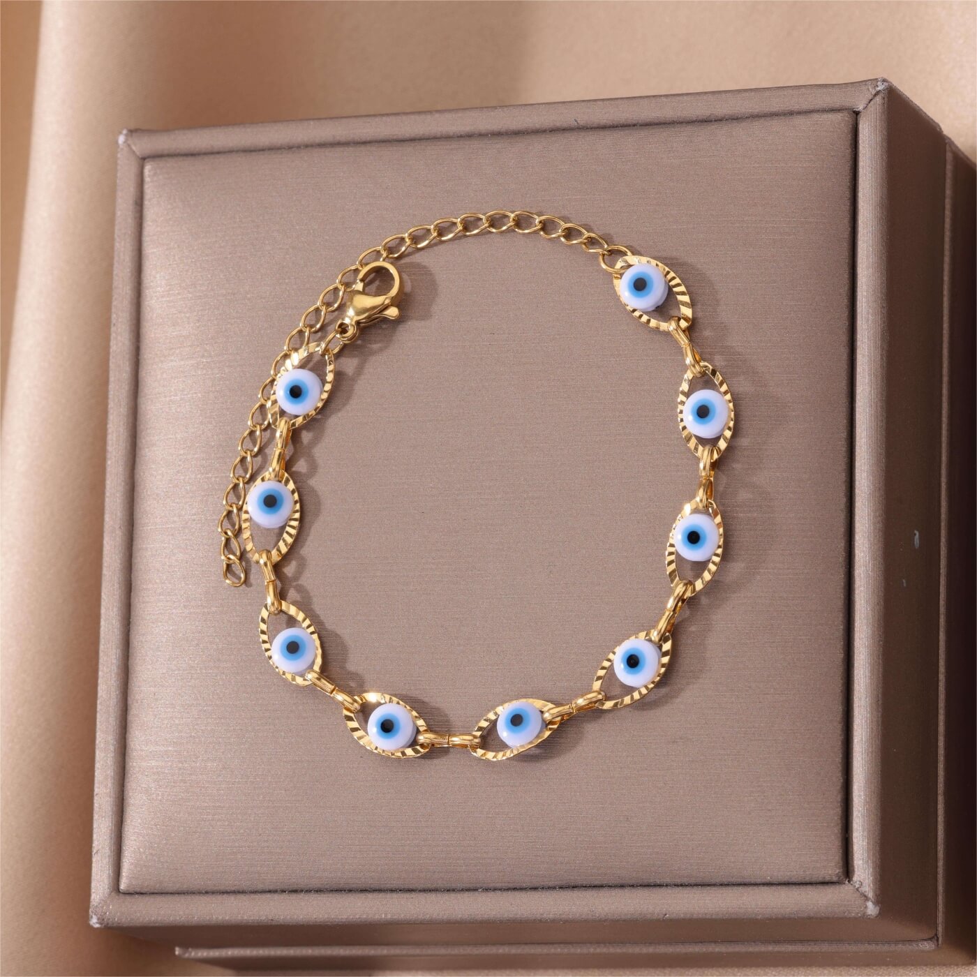 Classic Evil Eye Charm Bracelet