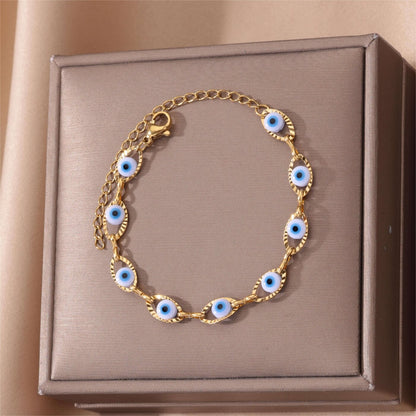 Classic Evil Eye Charm Bracelet