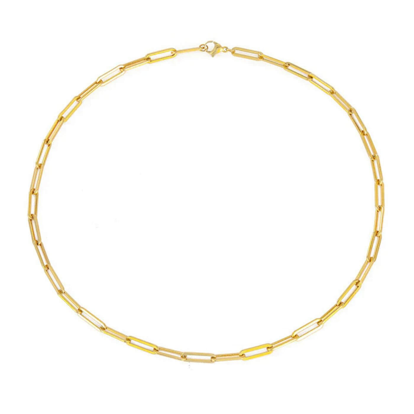 Classic Gold Chain Collar Necklace