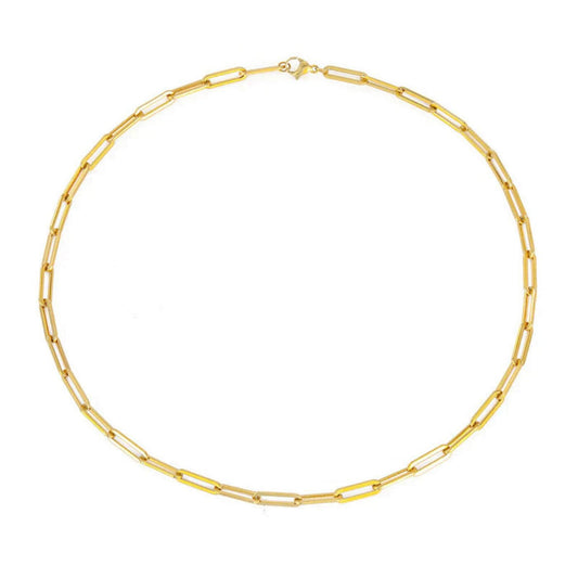 Classic Gold Chain Collar Necklace