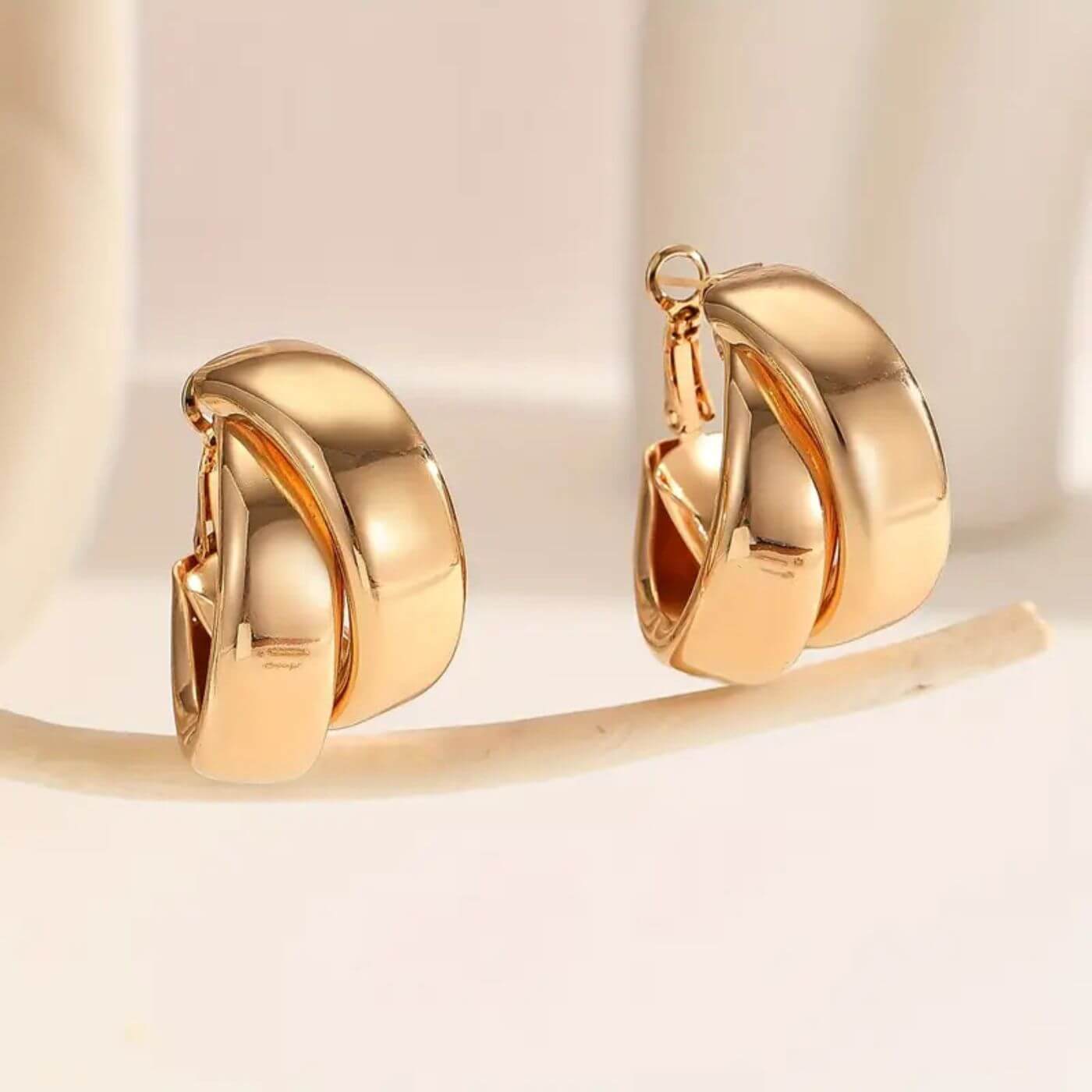 Classic Gold Layered Hoop Earrings
