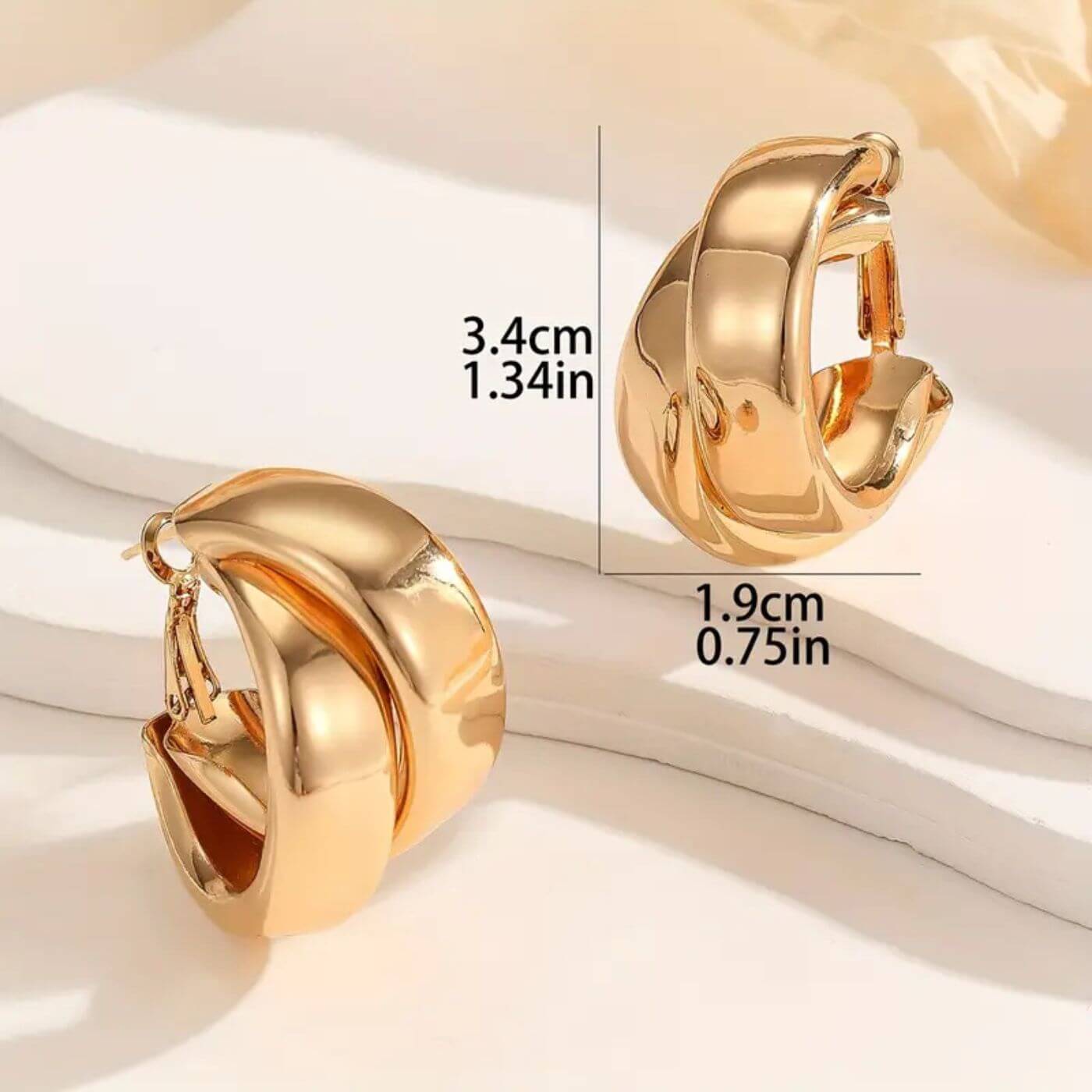 Classic Gold Layered Hoop Earrings