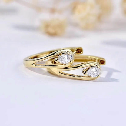 Classic Gold Sparkle Hoop Earrings