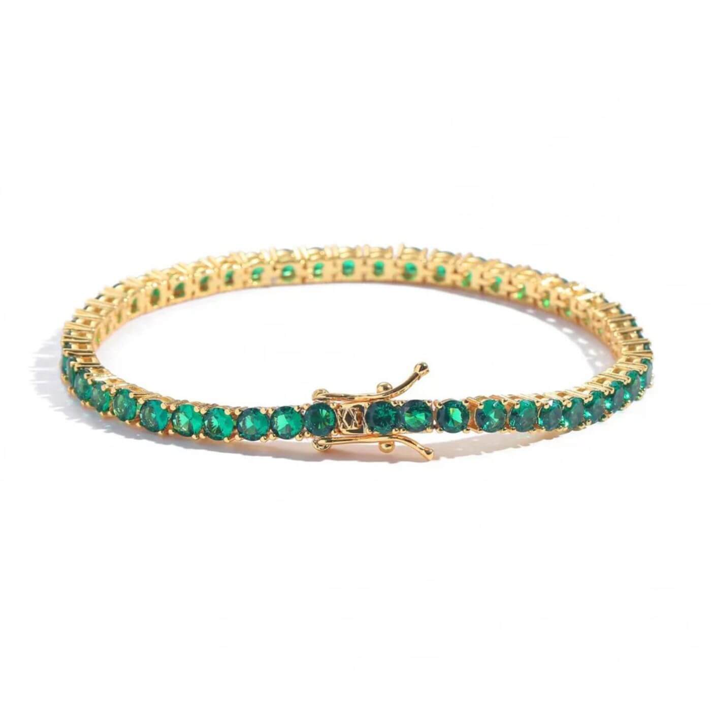 Classic Green Crystal Tennis Bracelet