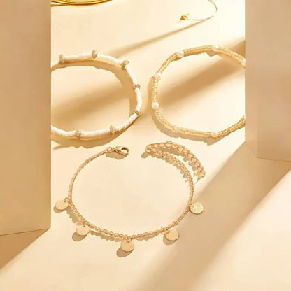 Classic Pearl Beaded Anklet