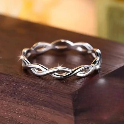 Classic Sterling Silver Braided Ring