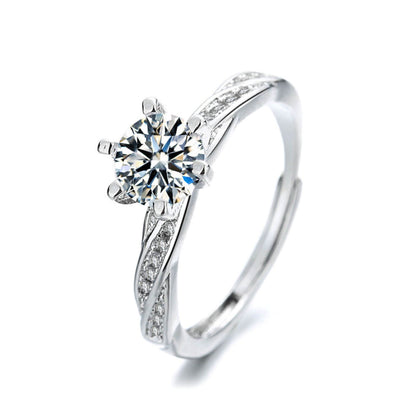 Classic Zirconia Infinity Adjustable Engagement Ring