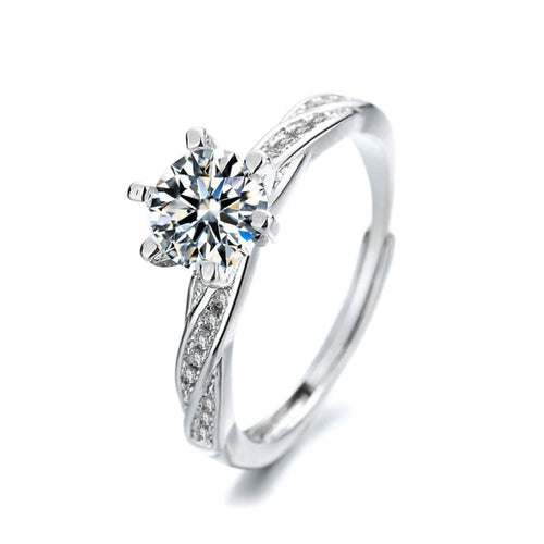 Classic Zirconia Infinity Adjustable Engagement Ring