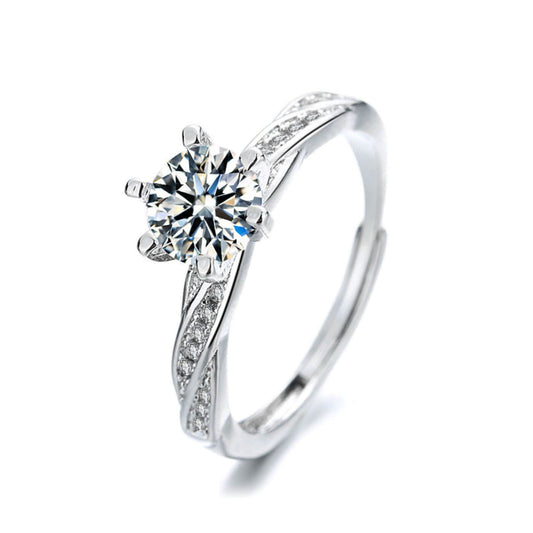 Classic Zirconia Infinity Adjustable Engagement Ring