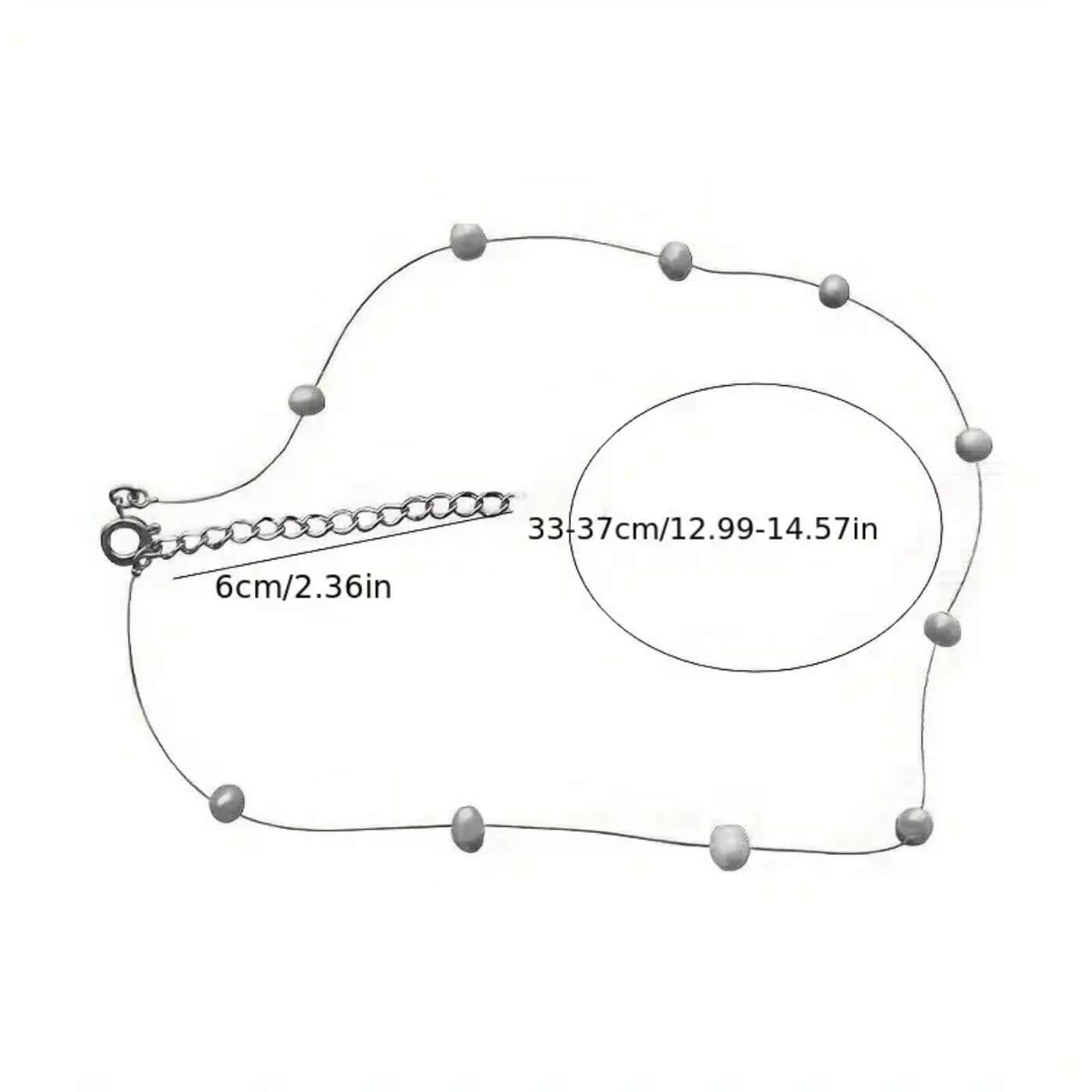 Delicate White Pearl Bead Necklace