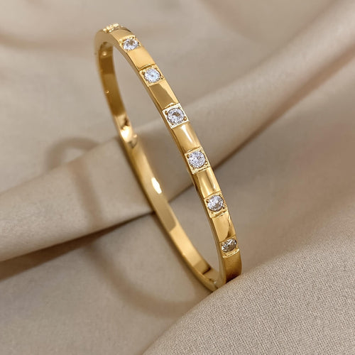 Elegant Crystal Bangle Bracelet