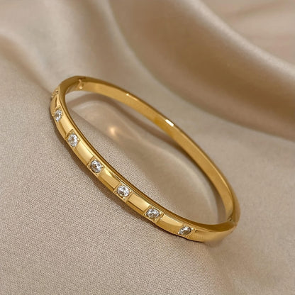 Elegant Crystal Bangle Bracelet