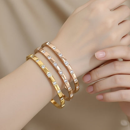 Elegant Crystal Bangle Bracelet