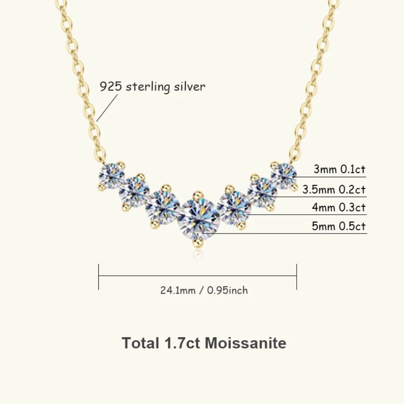 Elegant Crystal Curve Pendant Necklace