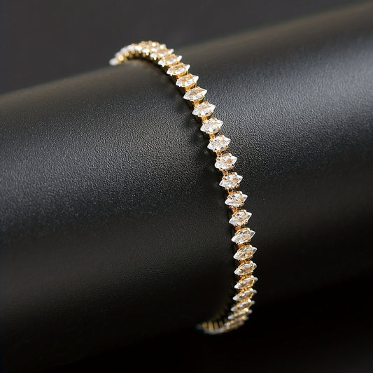 Elegant Crystal Link Bracelet