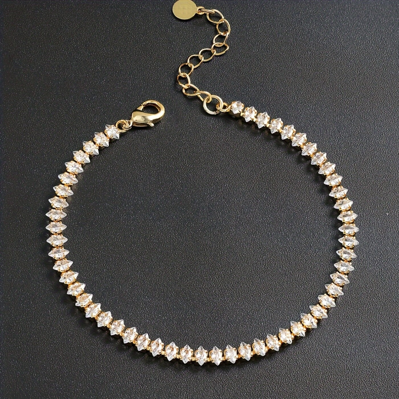 Elegant Crystal Link Bracelet