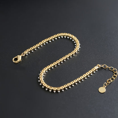 Elegant Crystal Link Bracelet