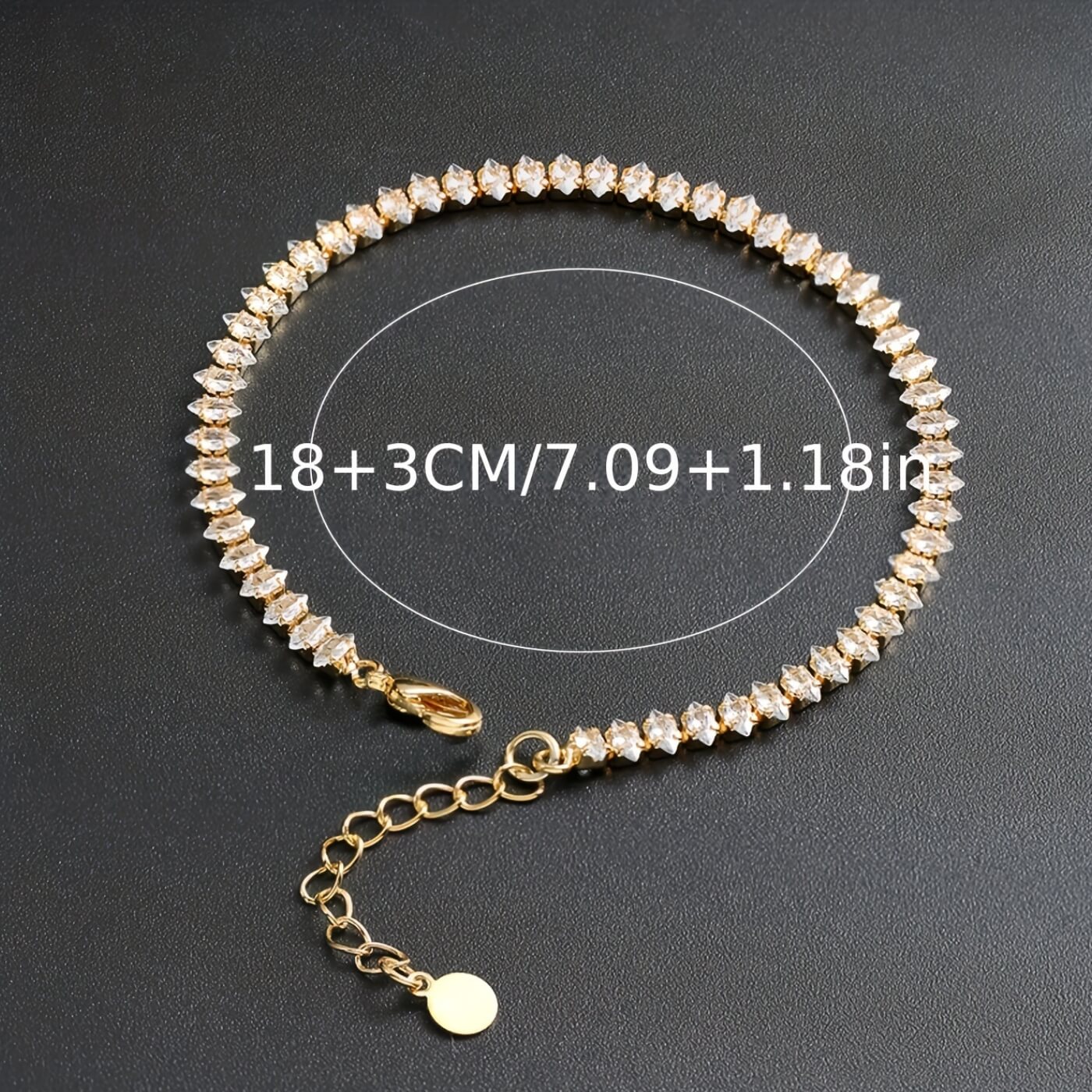 Elegant Crystal Link Bracelet