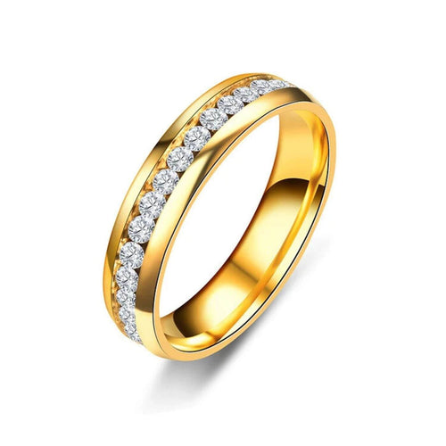 Elegant Crystal Paved Ring