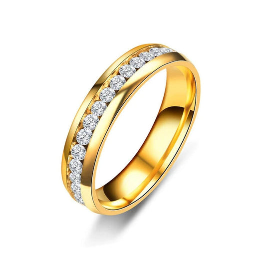 Elegant Crystal Paved Ring