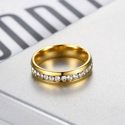 Elegant Crystal Paved Ring