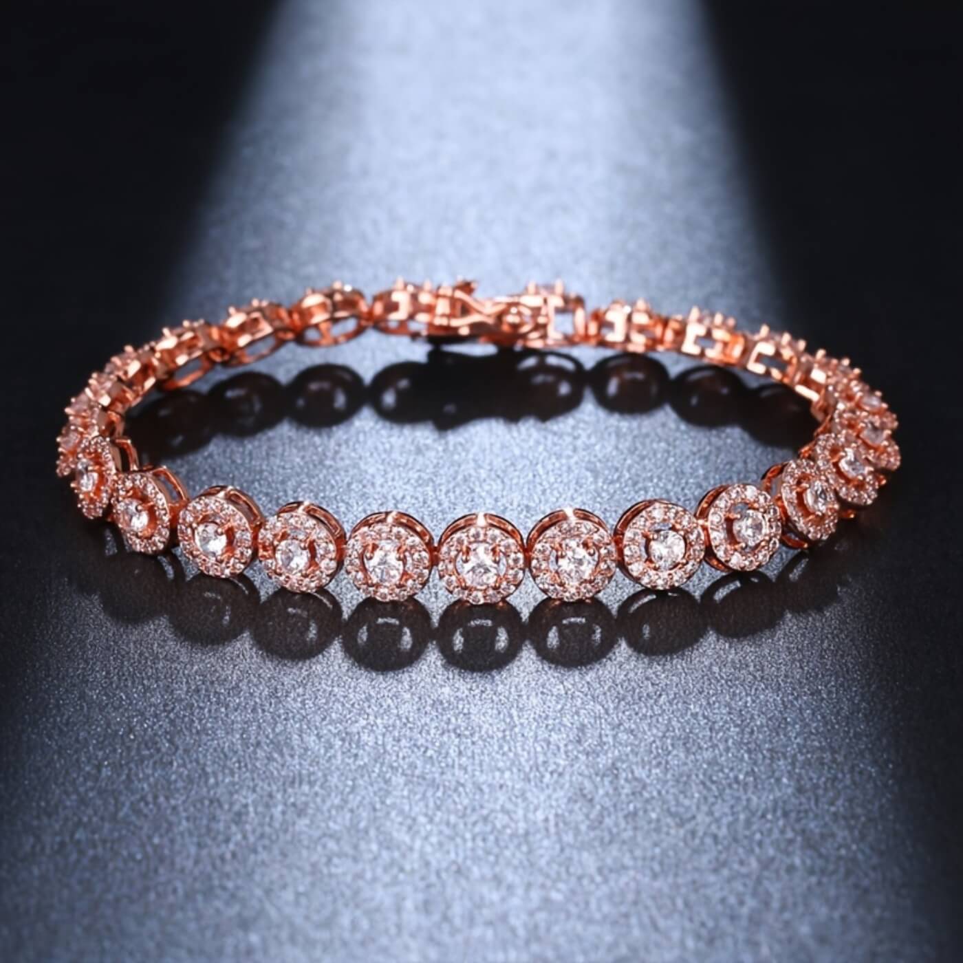 Elegant Diamond Cluster Bracelet