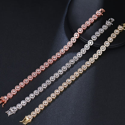 Elegant Diamond Cluster Bracelet