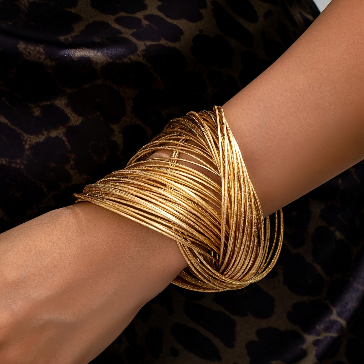 Elegant Gold Coil Bangles