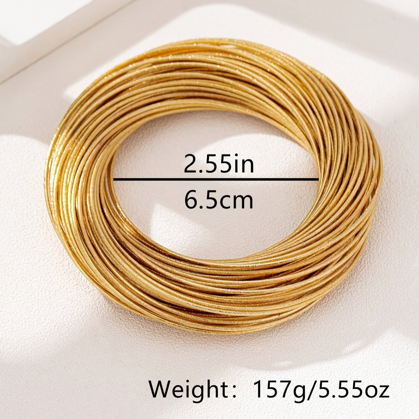 Elegant Gold Coil Bangles