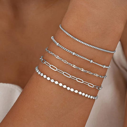 Elegant Layered Bracelet Collection