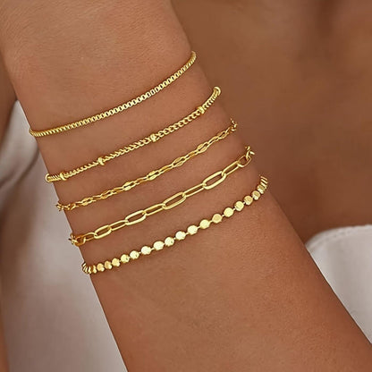 Elegant Layered Bracelet Collection