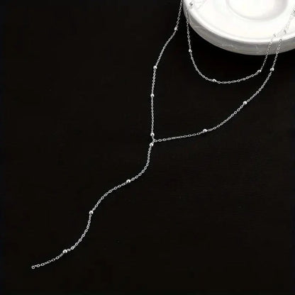 Elegant Layered Y-Chain Necklace