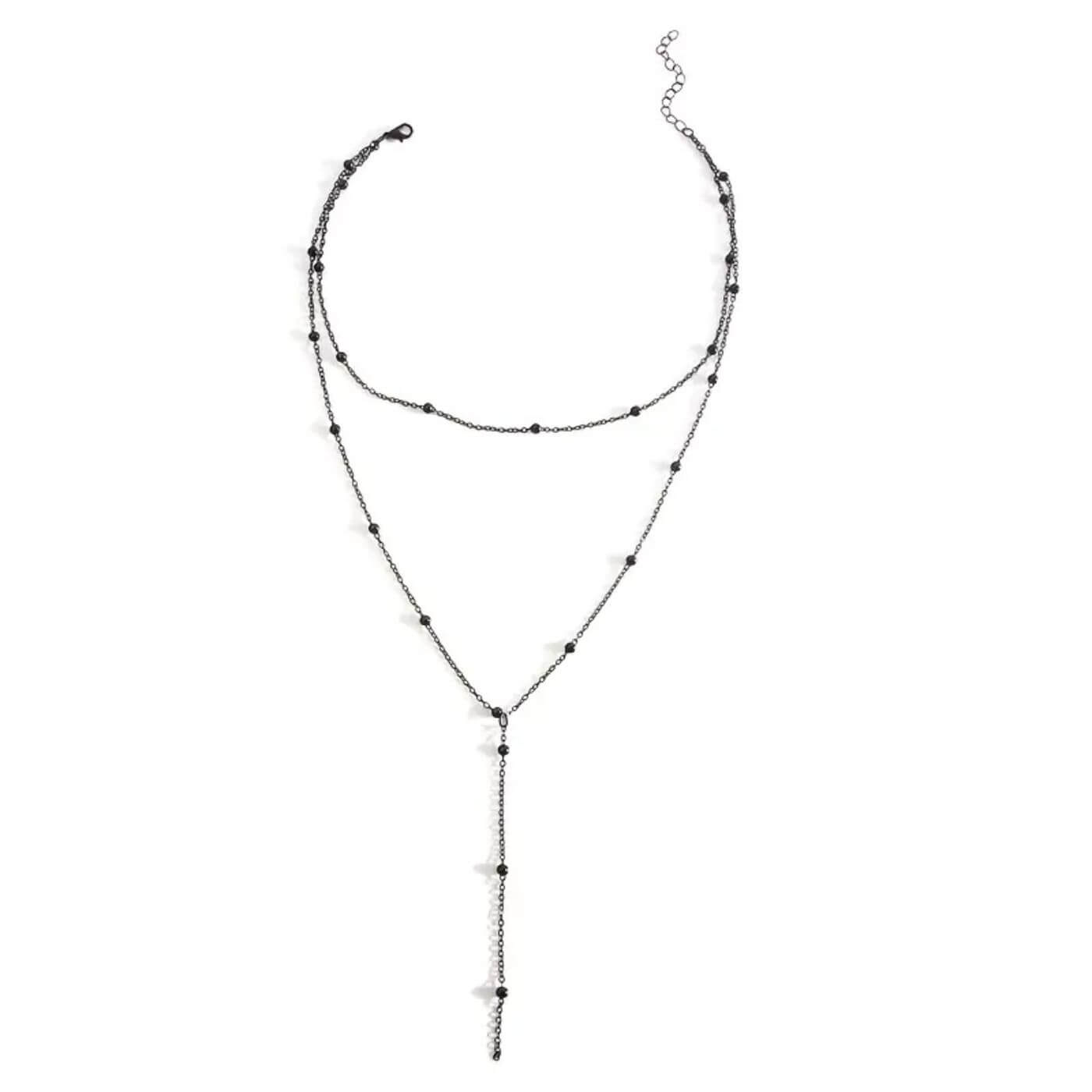 Elegant Layered Y-Chain Necklace