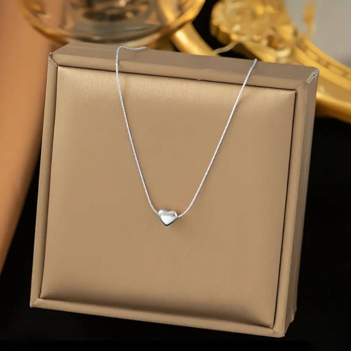 Elegant Minimalist Heart Charm Necklace