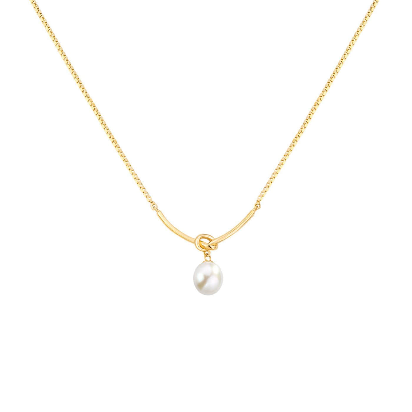 Elegant Pearl Drop Pendant Necklace