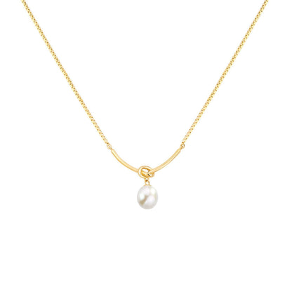 Elegant Pearl Drop Pendant Necklace