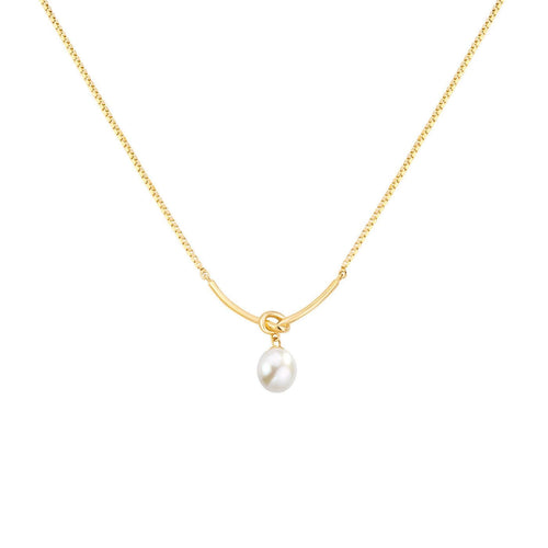 Elegant Pearl Drop Pendant Necklace