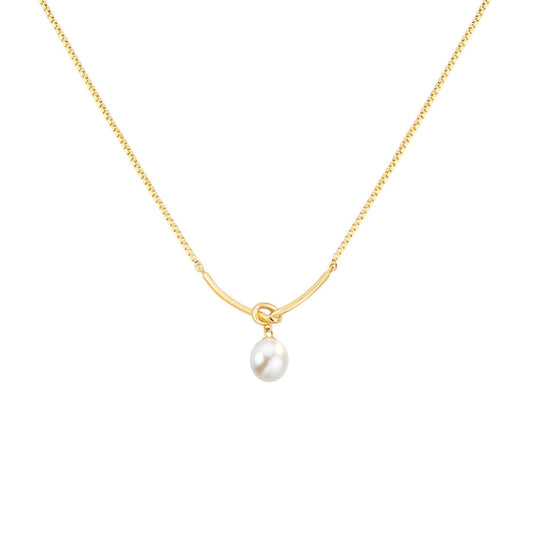 Elegant Pearl Drop Pendant Necklace