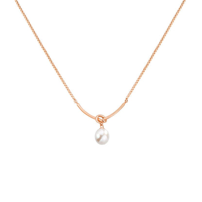 Elegant Pearl Drop Pendant Necklace