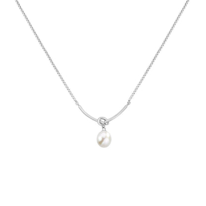 Elegant Pearl Drop Pendant Necklace