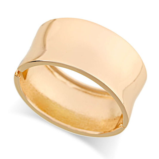 Elegant Polished Wide Band Bracelet