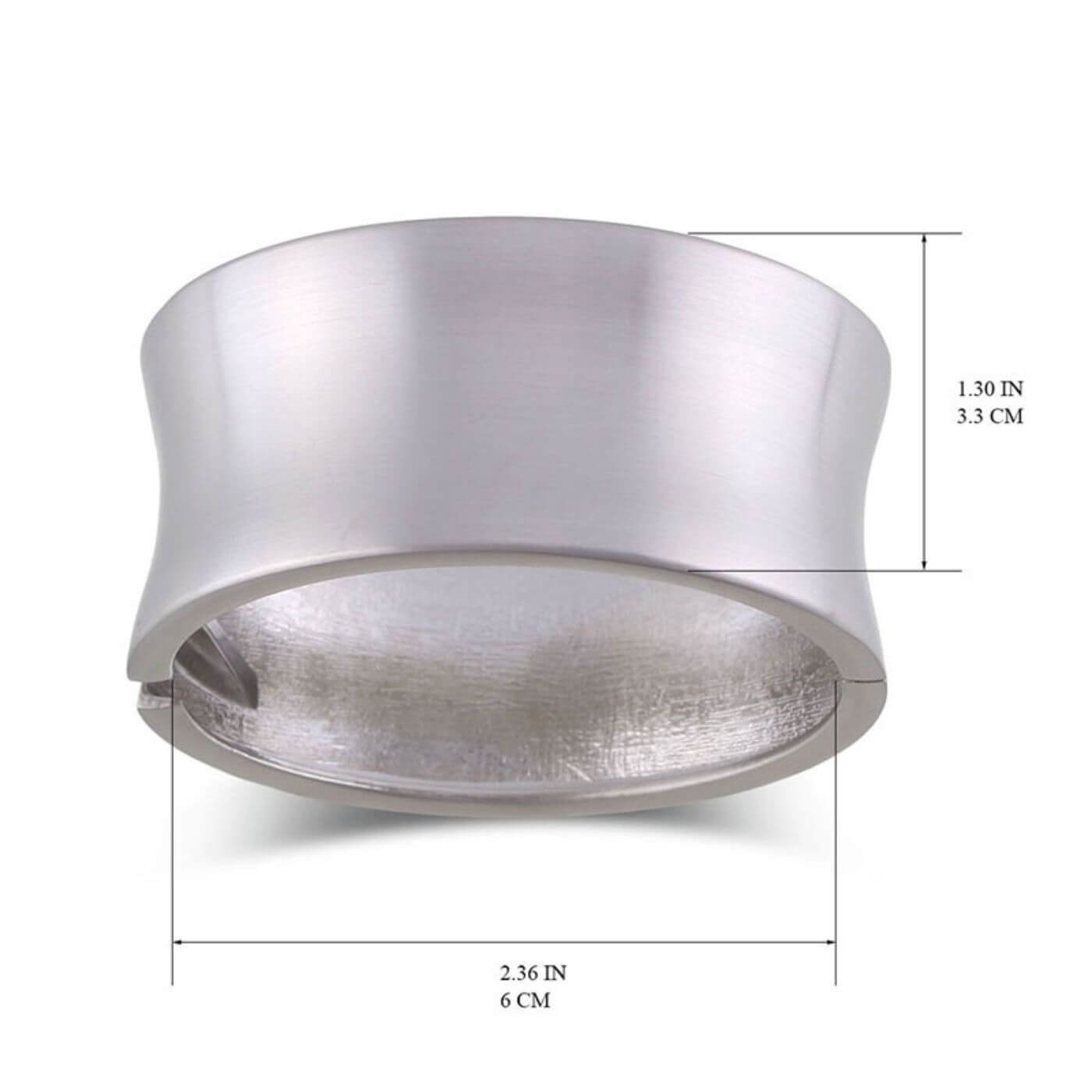 Elegant Polished Wide Band Bracelet