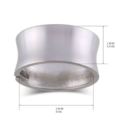 Elegant Polished Wide Band Bracelet