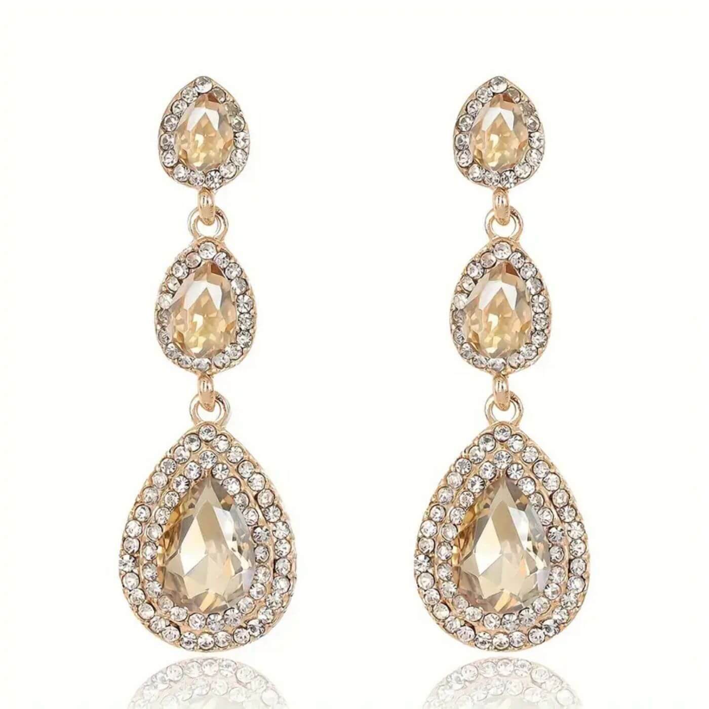 Elegant Stone Drop Earrings