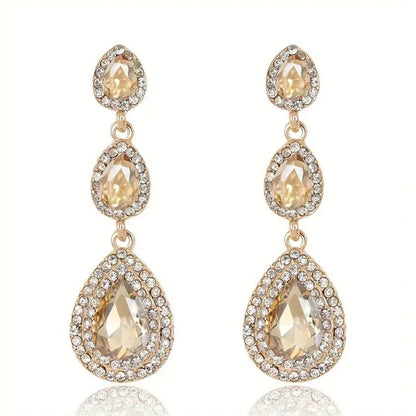 Elegant Stone Drop Earrings