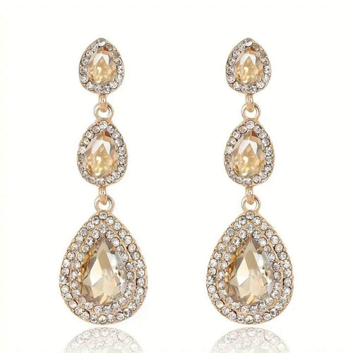 Elegant Stone Drop Earrings