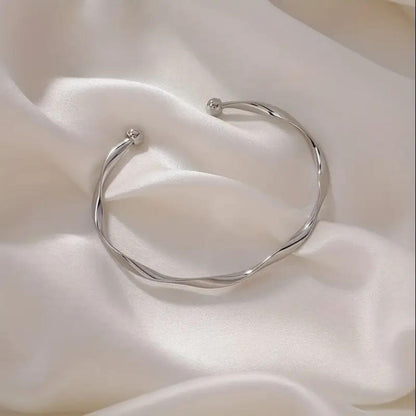 Elegant Twisted Open Cuff Bracelet